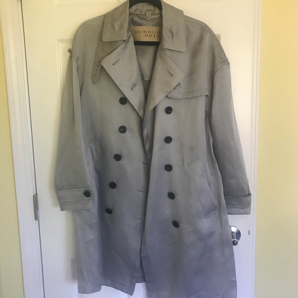 Authentic Burberry silk trench coat————-gone